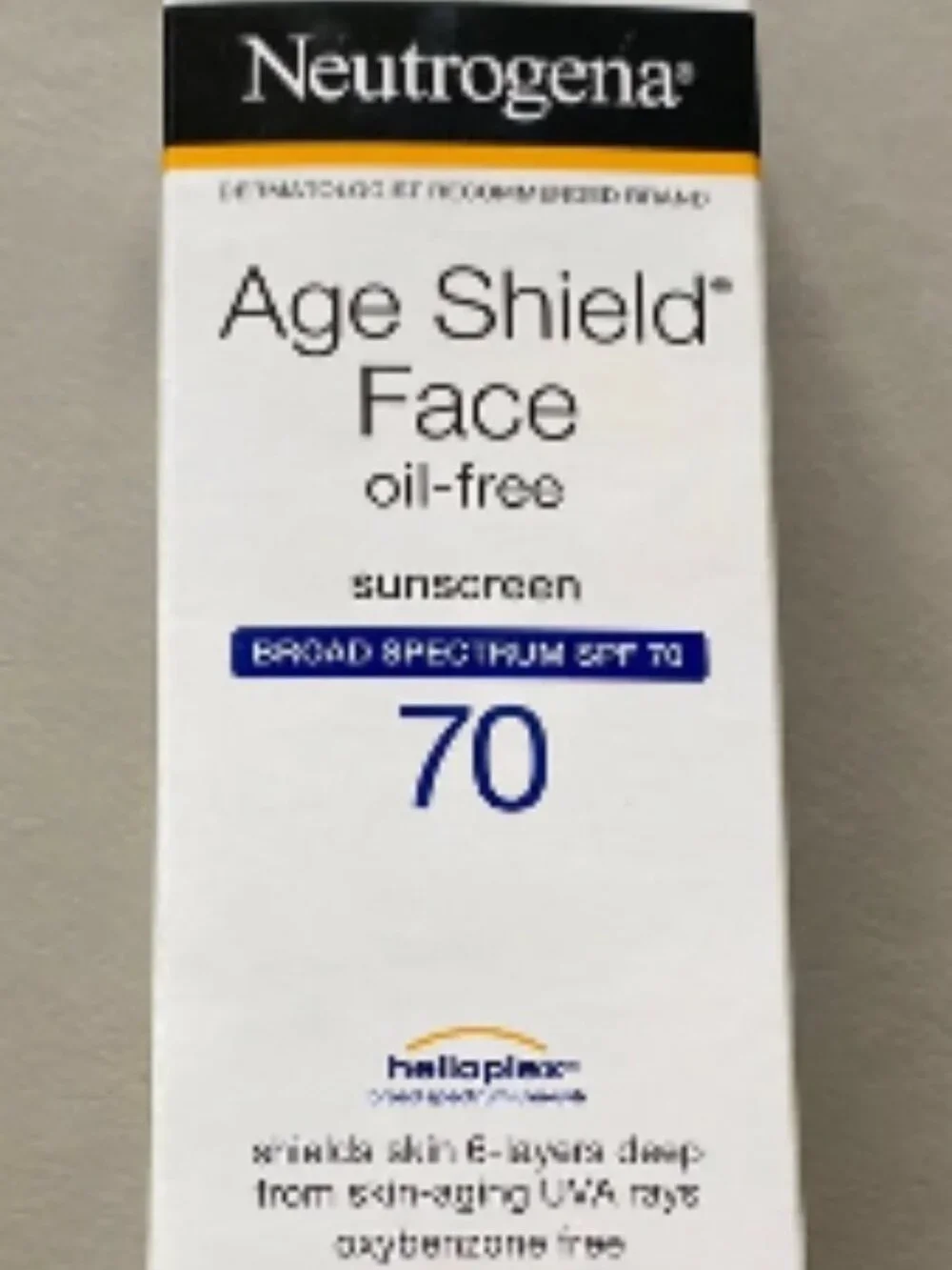 NEUTROGENAL AGE FACE SHIELD SPF 70 NEW